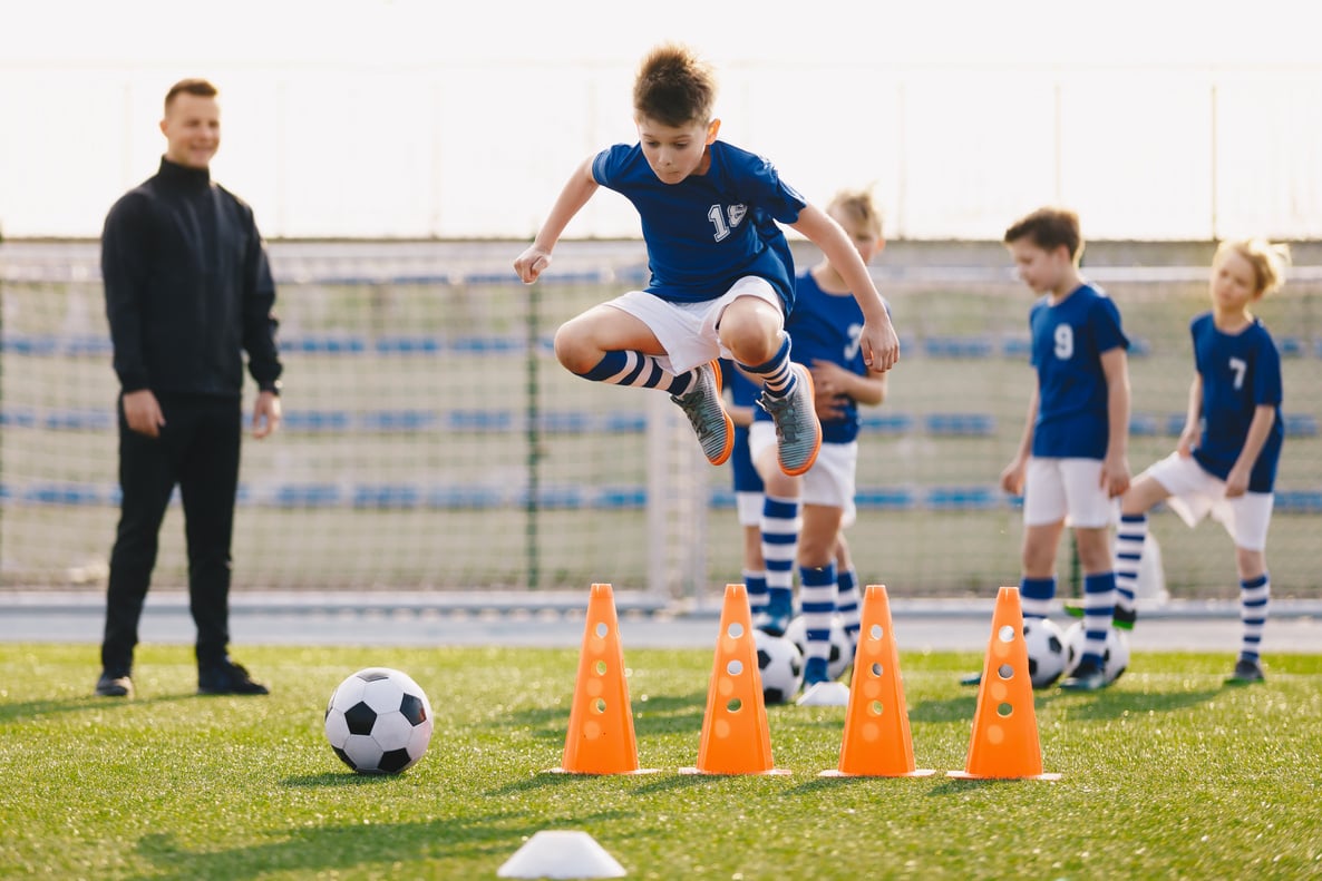 Boys at Soccer Practice